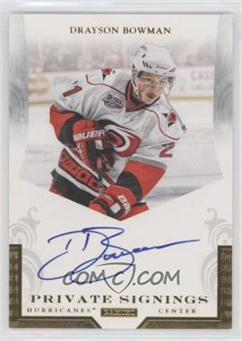 2011-12 Pinnacle - Private Signings #BOW - Drayson Bowman