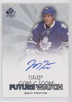 Autographed Future Watch - Matt Frattin #/999