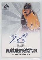 Autographed Future Watch - Blake Geoffrion #/999