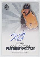 Autographed Future Watch - Blake Geoffrion #/999