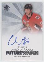 Autographed Future Watch - Colin Greening #/999