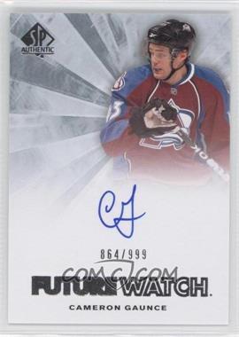 2011-12 SP Authentic - [Base] #258 - Autographed Future Watch - Cameron Gaunce /999