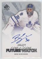 Autographed Future Watch - Ben Scrivens #/999