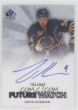 2011-12 SP Authentic - [Base] #279 - Autographed Future Watch - Zack Kassian /999