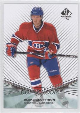 2011-12 SP Authentic - Rookie Extended Series #R49 - Blake Geoffrion