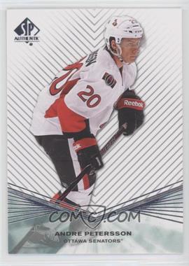 2011-12 SP Authentic - Rookie Extended Series #R65 - Andre Petersson