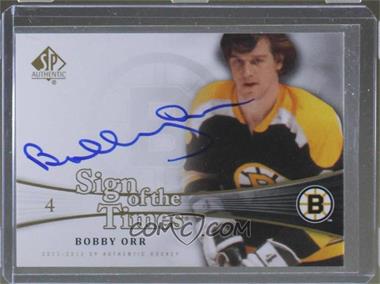 2011-12 SP Authentic - Sign of the Times #SOT-BO - Bobby Orr