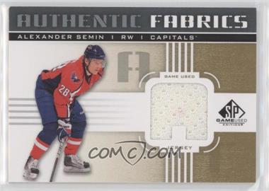 2011-12 SP Game Used Edition - Authentic Fabrics - Gold #AF-AS.2 - Alexander Semin (A)