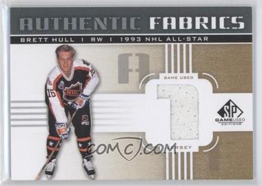 2011-12 SP Game Used Edition - Authentic Fabrics - Gold #AF-BH.1 - Brett Hull (1)