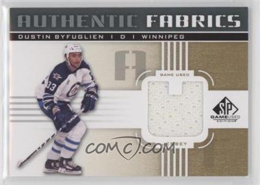 2011-12 SP Game Used Edition - Authentic Fabrics - Gold #AF-BY.2 - Dustin Byfuglien (U)