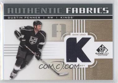 2011-12 SP Game Used Edition - Authentic Fabrics - Gold #AF-DU.1 - Dustin Penner (K)