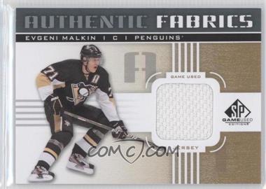 2011-12 SP Game Used Edition - Authentic Fabrics - Gold #AF-EM.4 - Evgeni Malkin (O)