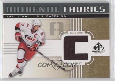 2011-12 SP Game Used Edition - Authentic Fabrics - Gold #AF-ES.C - Eric Staal (C)