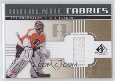 2011-12 SP Game Used Edition - Authentic Fabrics - Gold #AF-IB.I - Ilya Bryzgalov (I)