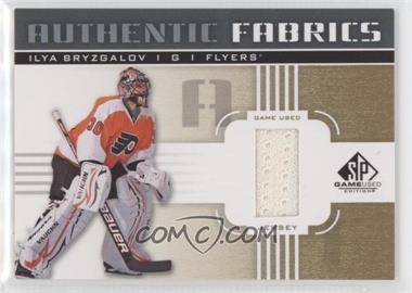 2011-12 SP Game Used Edition - Authentic Fabrics - Gold #AF-IB.I - Ilya Bryzgalov (I)