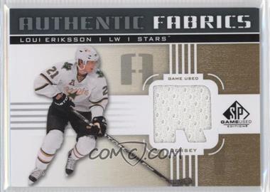 2011-12 SP Game Used Edition - Authentic Fabrics - Gold #AF-LE.4 - Loui Eriksson (R)