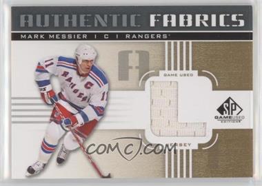 2011-12 SP Game Used Edition - Authentic Fabrics - Gold #AF-MM.2 - Mark Messier (L)