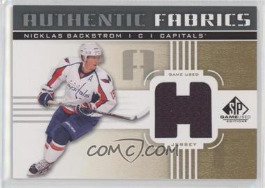 2011-12 SP Game Used Edition - Authentic Fabrics - Gold #AF-NB.H - Nicklas Backstrom (H)