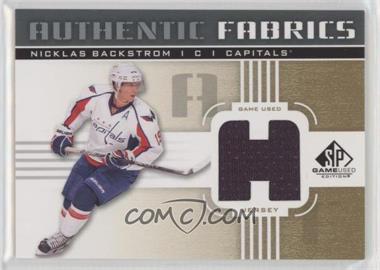 2011-12 SP Game Used Edition - Authentic Fabrics - Gold #AF-NB.H - Nicklas Backstrom (H)