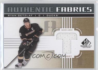 2011-12 SP Game Used Edition - Authentic Fabrics - Gold #AF-RG.3 - Ryan Getzlaf (T)