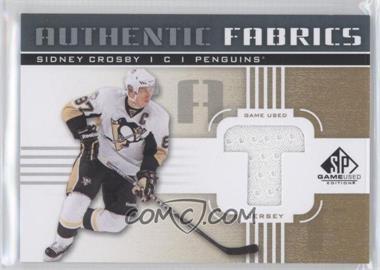 2011-12 SP Game Used Edition - Authentic Fabrics - Gold #AF-SC.3 - Sidney Crosby (T)