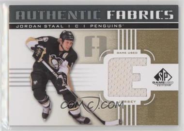 2011-12 SP Game Used Edition - Authentic Fabrics - Gold #AF-ST.2 - Jordan Staal (E)
