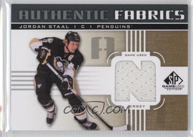 2011-12 SP Game Used Edition - Authentic Fabrics - Gold #AF-ST.3 - Jordan Staal (N)