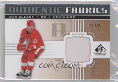 2011-12 SP Game Used Edition - Authentic Fabrics - Patch #AF-DC - Dan Cleary /35