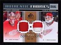 Jimmy Howard, Chris Osgood #/25