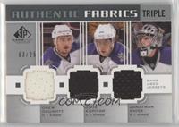 Drew Doughty, Anze Kopitar, Jonathan Quick [EX to NM] #/25