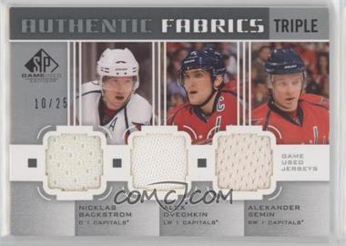 2011-12 SP Game Used Edition - Authentic Fabrics Triple #AF3-WAS - Nicklas Backstrom, Alex Ovechkin, Alexander Semin /25