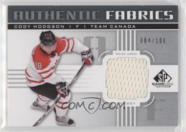 2011-12 SP Game Used Edition - Authentic Fabrics #AF-CH - Cody Hodgson /100