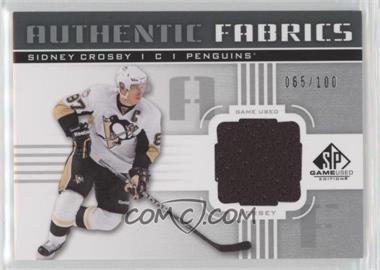 2011-12 SP Game Used Edition - Authentic Fabrics #AF-SC - Sidney Crosby /100