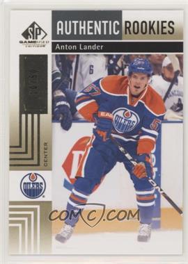 2011-12 SP Game Used Edition - [Base] - Gold #168 - Authentic Rookies - Anton Lander /50