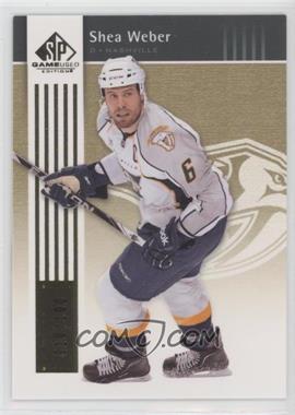 2011-12 SP Game Used Edition - [Base] - Gold #55 - Shea Weber /100