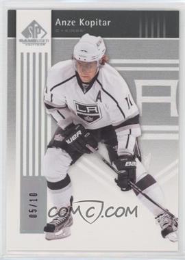 2011-12 SP Game Used Edition - [Base] - Silver Spectrum #42 - Anze Kopitar /10