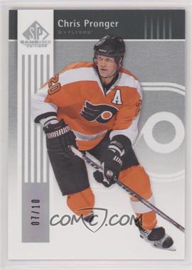 2011-12 SP Game Used Edition - [Base] - Silver Spectrum #70 - Chris Pronger /10