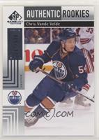 Authentic Rookies - Chris VandeVelde #/699