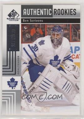 2011-12 SP Game Used Edition - [Base] #111 - Authentic Rookies - Ben Scrivens /699