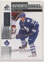 Authentic Rookies - Matt Frattin #/699