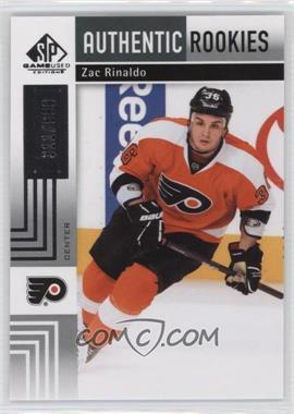 2011-12 SP Game Used Edition - [Base] #154 - Authentic Rookies - Zac Rinaldo /699