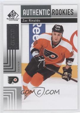 2011-12 SP Game Used Edition - [Base] #154 - Authentic Rookies - Zac Rinaldo /699