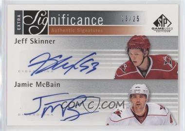 2011-12 SP Game Used Edition - Extra SIGnificance #XSIG-JJ - Jeff Skinner, Jamie McBain /25