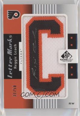 2011-12 SP Game Used Edition - Letter Marks #LM-RL - Reggie Leach /50
