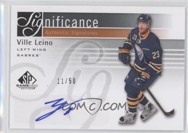 2011-12 SP Game Used Edition - SIGnificance #SIG-VL - Ville Leino /50