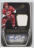 SPx Auto Rookie Jerseys - Justin Faulk #/799