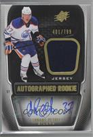 SPx Auto Rookie Jerseys - Lennart Petrell [Noted] #/799