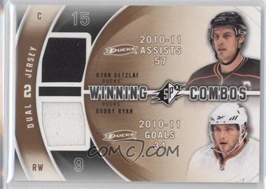 2011-12 SPx - Winning Combos #WC-GR - Ryan Getzlaf, Bobby Ryan