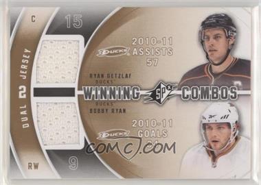 2011-12 SPx - Winning Combos #WC-GR - Ryan Getzlaf, Bobby Ryan