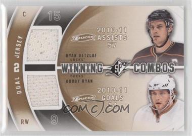 2011-12 SPx - Winning Combos #WC-GR - Ryan Getzlaf, Bobby Ryan